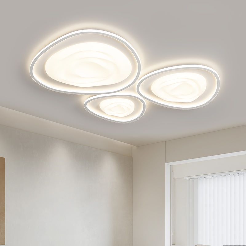 奶油風客廳燈吸頂燈高級感臥室主燈現代簡約餐廳吊燈中山家裝燈飾