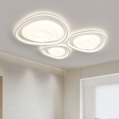 奶油風客廳燈吸頂燈高級感臥室主燈現代簡約餐廳吊燈中山家裝燈飾