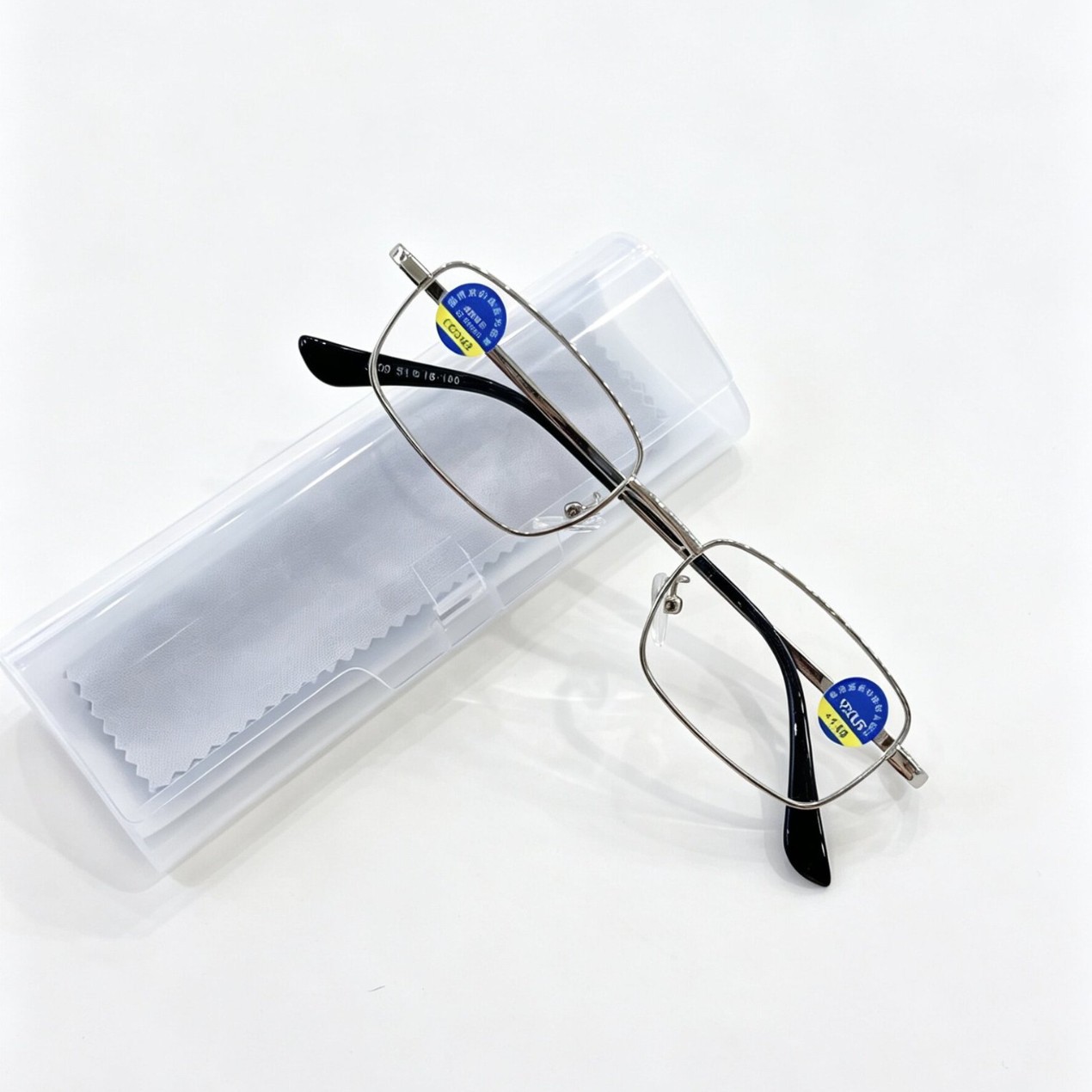 New full-frame reading glasses with filmed resin lenses and metal…
