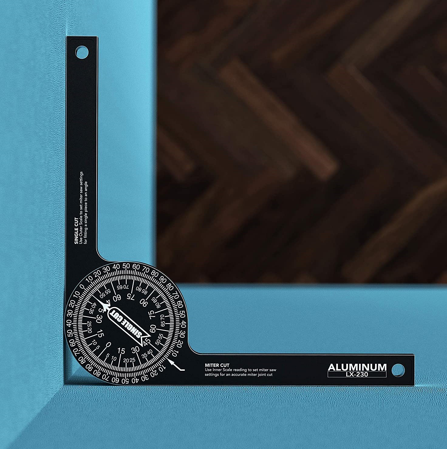 Woodworking Level Angle Ruler 360 Degree Protractor Angle Measuring Tool Miter Saw Protractor