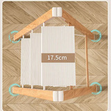 Деревянная цветочная рама трехэтапная лестница человеческих персонажей Портативная лестничная лестница домашняя складная лестница сгущенной алюминиевой сплав с тремя штифтами лестницы