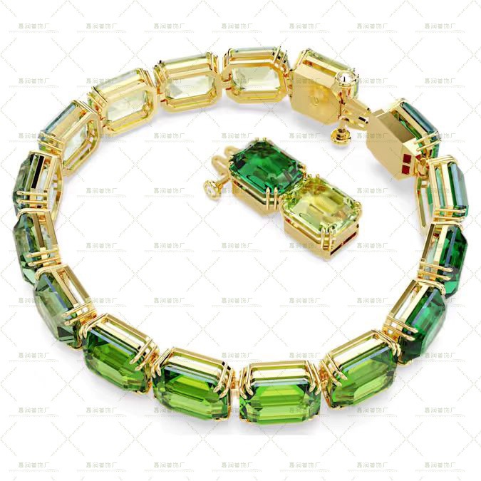 Millenia colección exagerada collar pulsera de cristal de color gradiente lujoso ligero de alto nivel transfronterizo