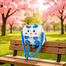 儿童斜挎包女孩三用大容量单肩包甜美卡通百搭斜跨女小豆泥毛绒包