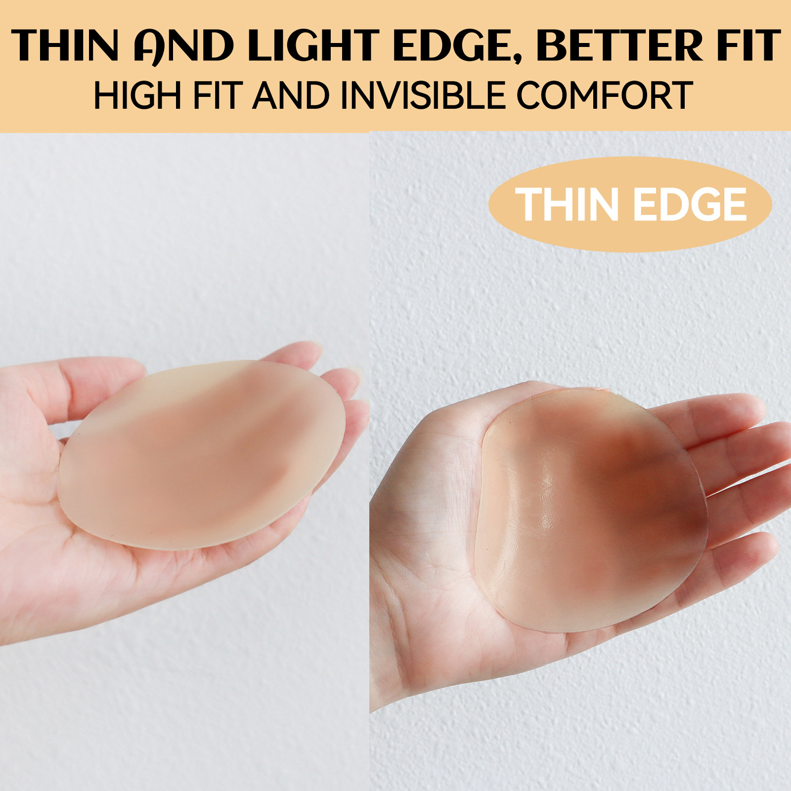 EELHOE silicone point chest patch with no trace, breathable, and converging anti protrusion points to_voghion.com