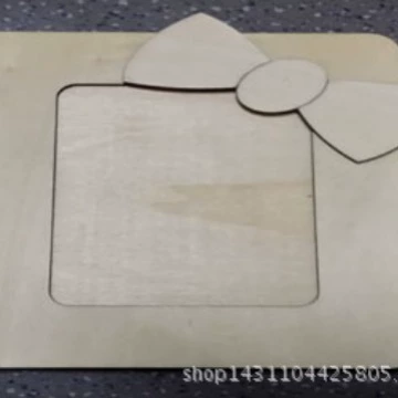 DIY лазерная резка деревянная фоторамка квадратная фоторамка белый эмбрион цвет производители оптом