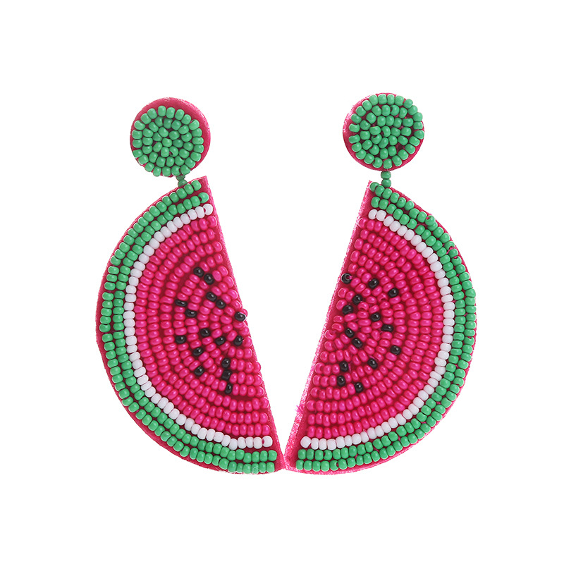 1 Pair Fashion Leaf Seed Bead Handmade Women's Drop Earrings display picture 10