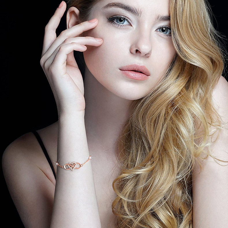 925 Sterling Silver Bracelets Elegant display picture 3