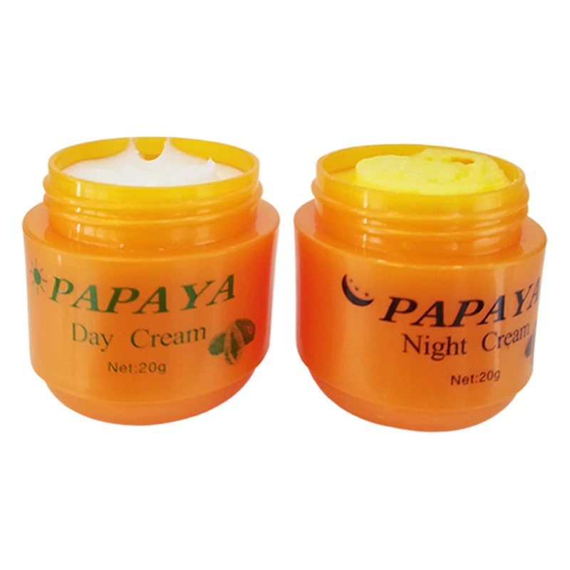 Трансграничный крем для кожи лица с папайей для осветления цвета кожи, выцветания меланина из двух флаконов утреннего и вечернего крема AB Cream