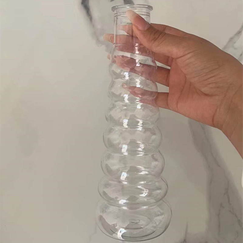 Fábrica al por mayor transparente de plástico para mascotas creativo DIY deseando botella de caramelo hecha a mano Arco Iris nebulosa estrella suerte botella vacía