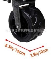 Outdoor camp car wheels 7x 4 inch outdoor folding car off-road herringbone wheel tool car wheels