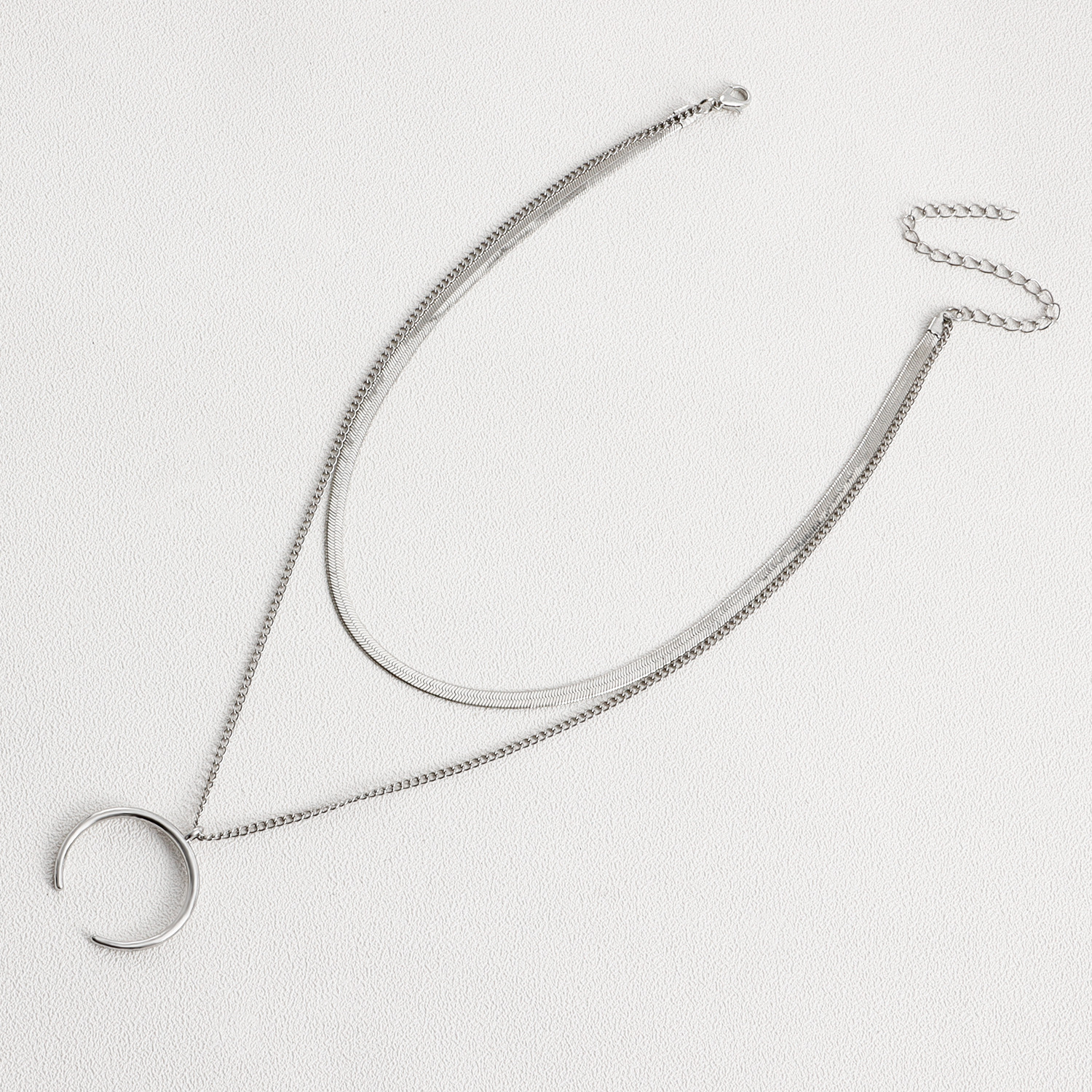 1 Piece Fashion Moon Alloy Plating Womenu0027S Layered Necklaces