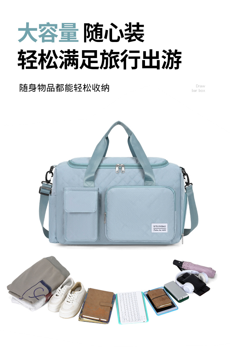 2026 New Style Fashion Outdoor Camping Multifunctional Large Capacity Portable Handheld Cross-Border Hot-Selling Washable Luggage Bag