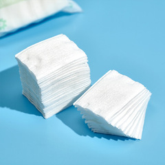 Makeup remover cotton bone bag disposable eye and lip wet compress gift pack cotton pads thick quilted cotton pads 100 pieces wholesale