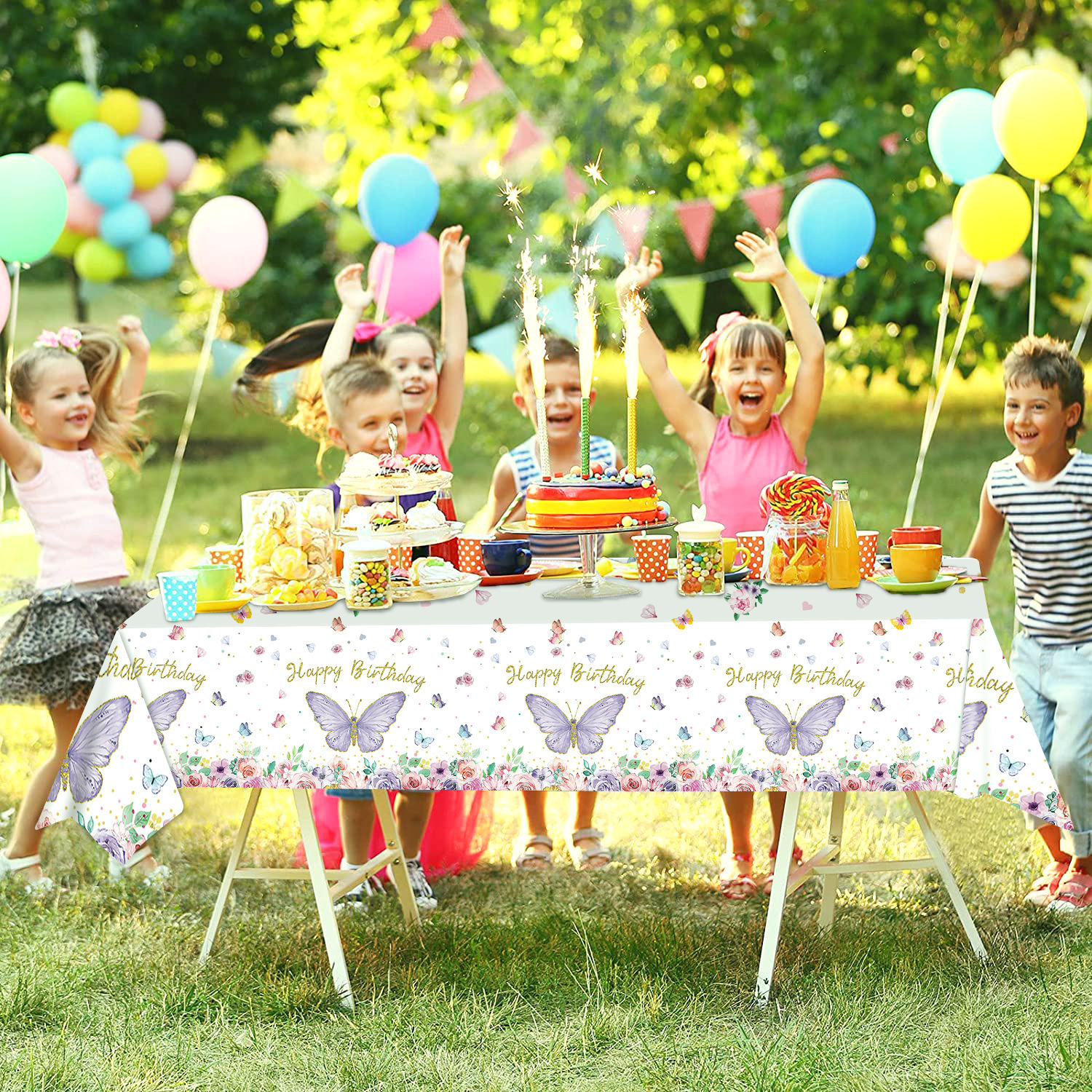 110g Weight Tablecloths Home Textiles & Decor Type Decorative Props Event & Party Supplies 1 Piece Quantity Party Occasion Plastic Material Birthday Festival Letter, Balloon Pattern Birthday Style Birthday Birthday Letter Balloon Plastic Party Decorative Props Tableware 1 Piece 17