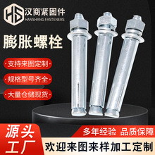 厂家4.8级镀锌膨胀管钉内膨胀加长大头拉爆螺丝金属碳钢膨胀螺栓