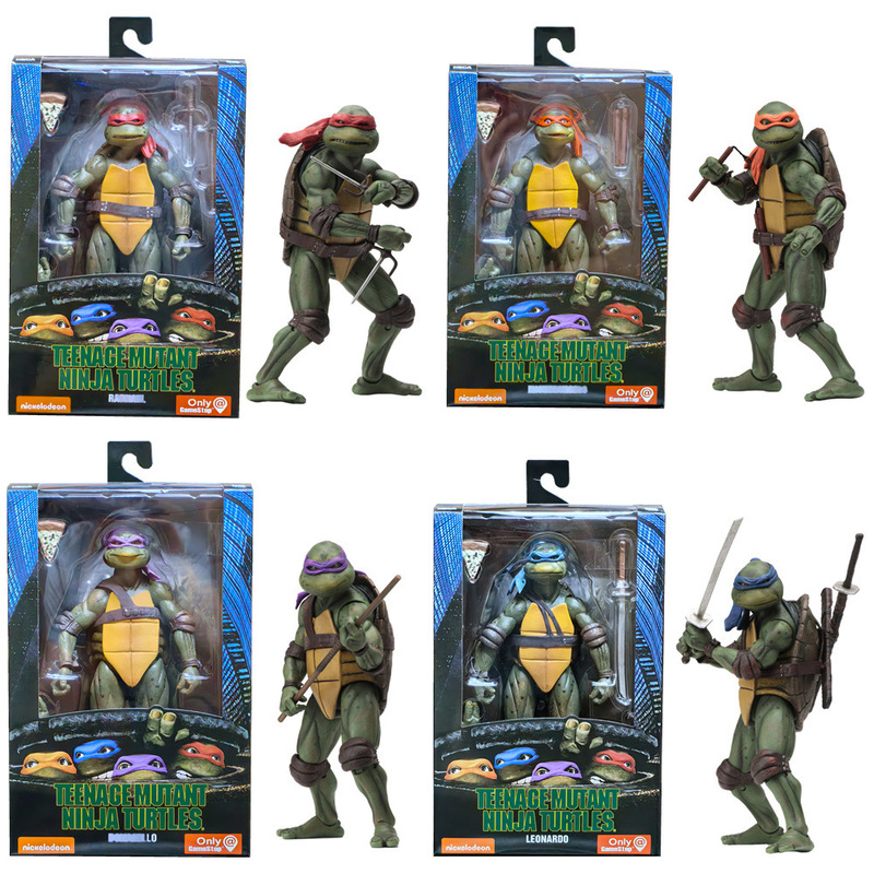 Free Shipping on the High-Quality Neca Teenage Mutant Ninja Turtles Figure from the 1990 Movie Tmnt Limited Edition with Movable Joints