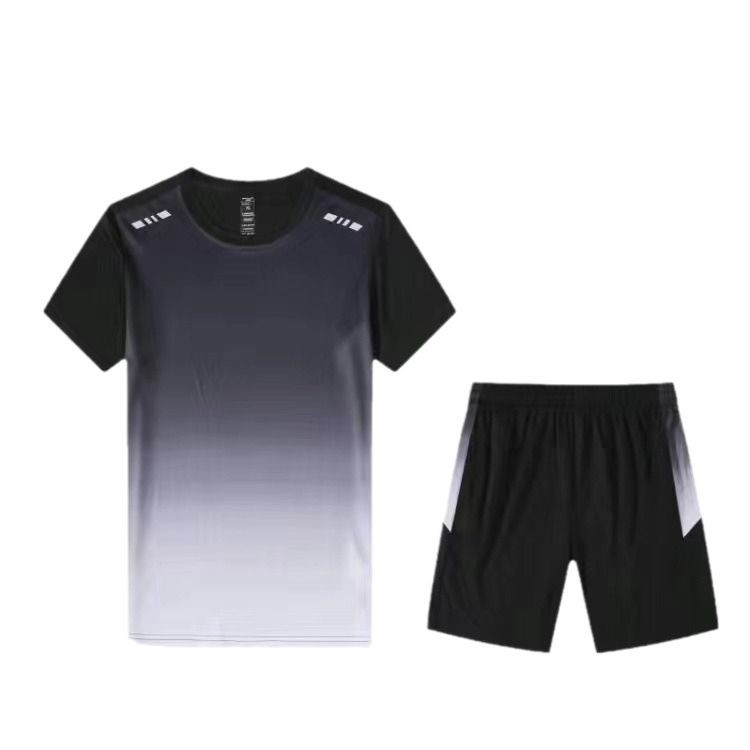 Set de ropa deportiva de verano 2026 hombre de manga corta correr seda de hielo de verano ropa de baloncesto ropa pantalones cortos sueltos