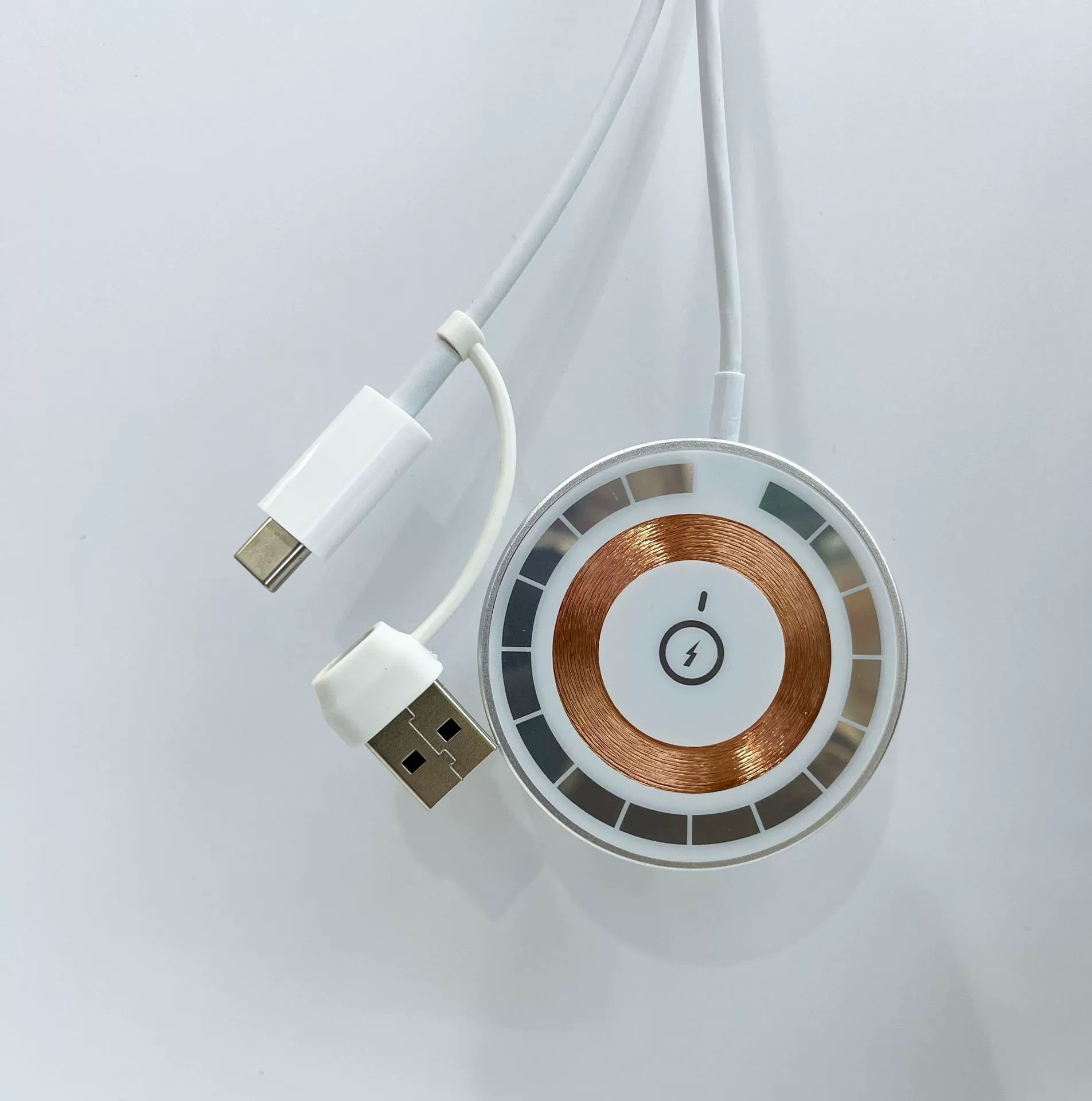 Подходящий Apple 12/13/14 Магнитныйmagesafe зарядное устройство одна проводит два PD быстрая зарядка 15W Магнитная беспроводная зарядка