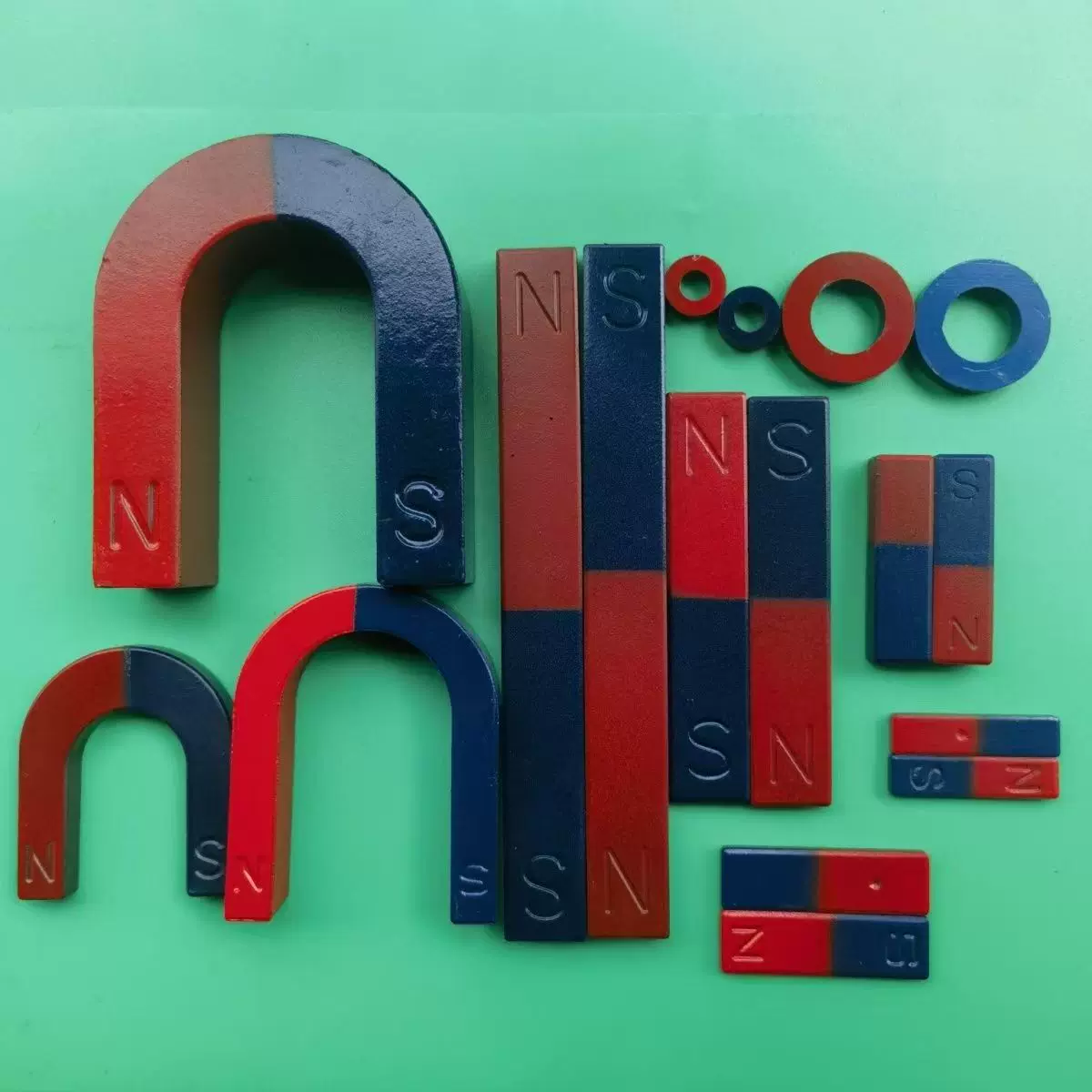 工厂物理实验教学铁氧体磁铁U型圆环形吸铁石套装条形磁铁玩具