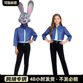 疯狂动物城朱迪兔子警官运动服cosplay服装圣诞节儿童舞台演出服