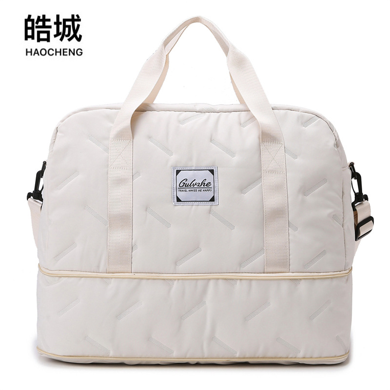 Nuevos productos de comercio exterior, bolsas de viaje de separación en seco y húmedo de gran capacidad, deportes al aire libre, se pueden usar con tirantes, bolsas de equipaje de viaje de corta distancia, marea