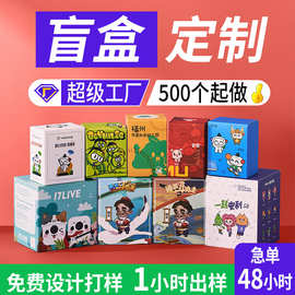 儿童盲盒空盒定 制纸盒动漫手办盲盒卡通盒子玩具包装盒印刷彩盒