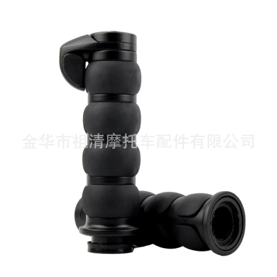Suitable for Harley Motorcycle Handlebar Grips, Retro Handlebar Cover Modification, Zinc Alloy Grip Assist Twist Handle Modification (Motorcycle Handle Cover) - flat-head-with-high-resistance-harley-handle-glue-black