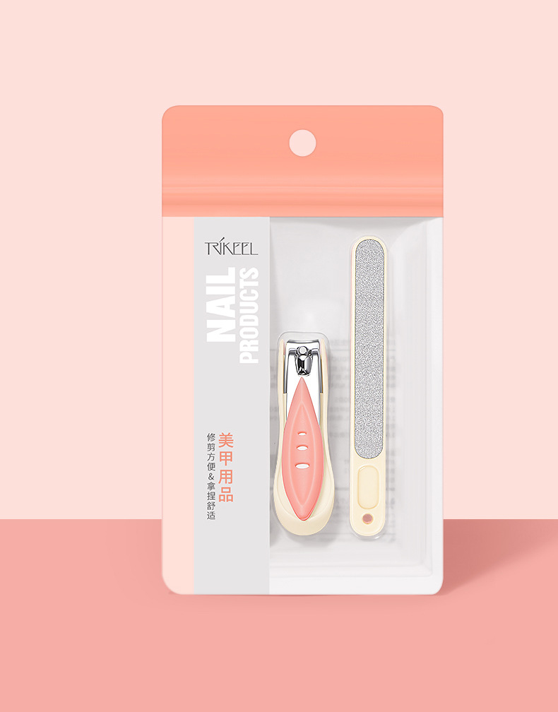 Chuanqier manicure set nail scissors manicure polish nail file sharp nail scissors portable home nail scissors