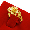 Long-lasting ring, golden copper metal accessory, wholesale