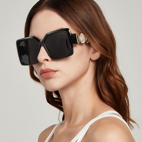 Square Frame Sunglasses Covering Half the Face, Wholesale 2024 New Fashion Sunglasses for Women and Men