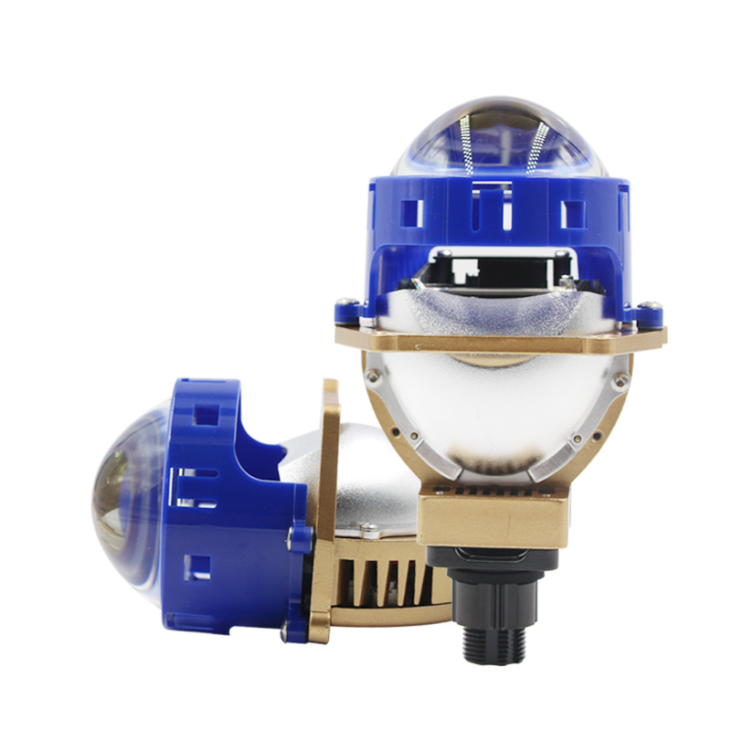 PL4LED lente de doble luz faro 65W brillante fuerte poli luz lejos bajo haz integrado modificado coche LED faro al por mayor