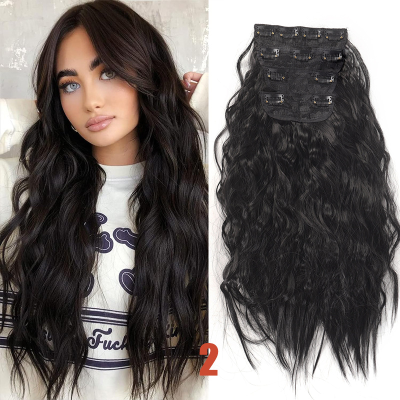 Synthetic Hair Clip-in Extensions For Volumising Curly Hair_voghion.com