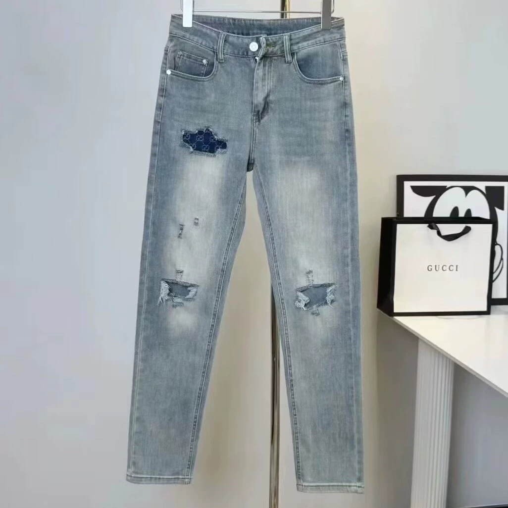 Джинсы, комбинезон, демисезонные тонкие ретро брюки, slim fit, плотные, американский стиль