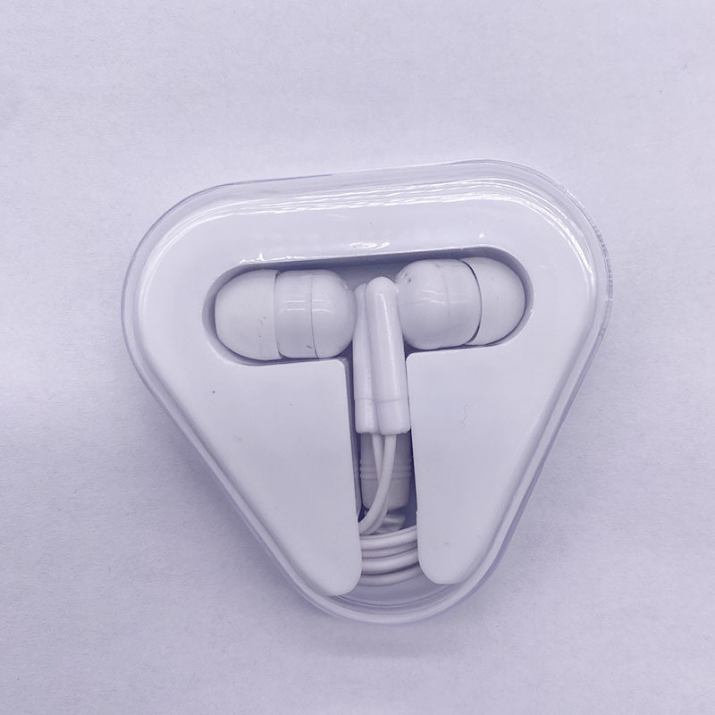 Triangular Crystal Box Wired Headphones Mp3 Headphones with Music Listening Triangular Crystal Box One-Time Gift