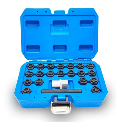 22-piece Volkswagen anti-theft screw socket tool set, Volkswagen VW anti-theft screw socket set, Volkswagen anti-theft key (Mühərrik tənzimləmə alətləri) - 22-piece-set-of-volkswagen-anti-theft-screws