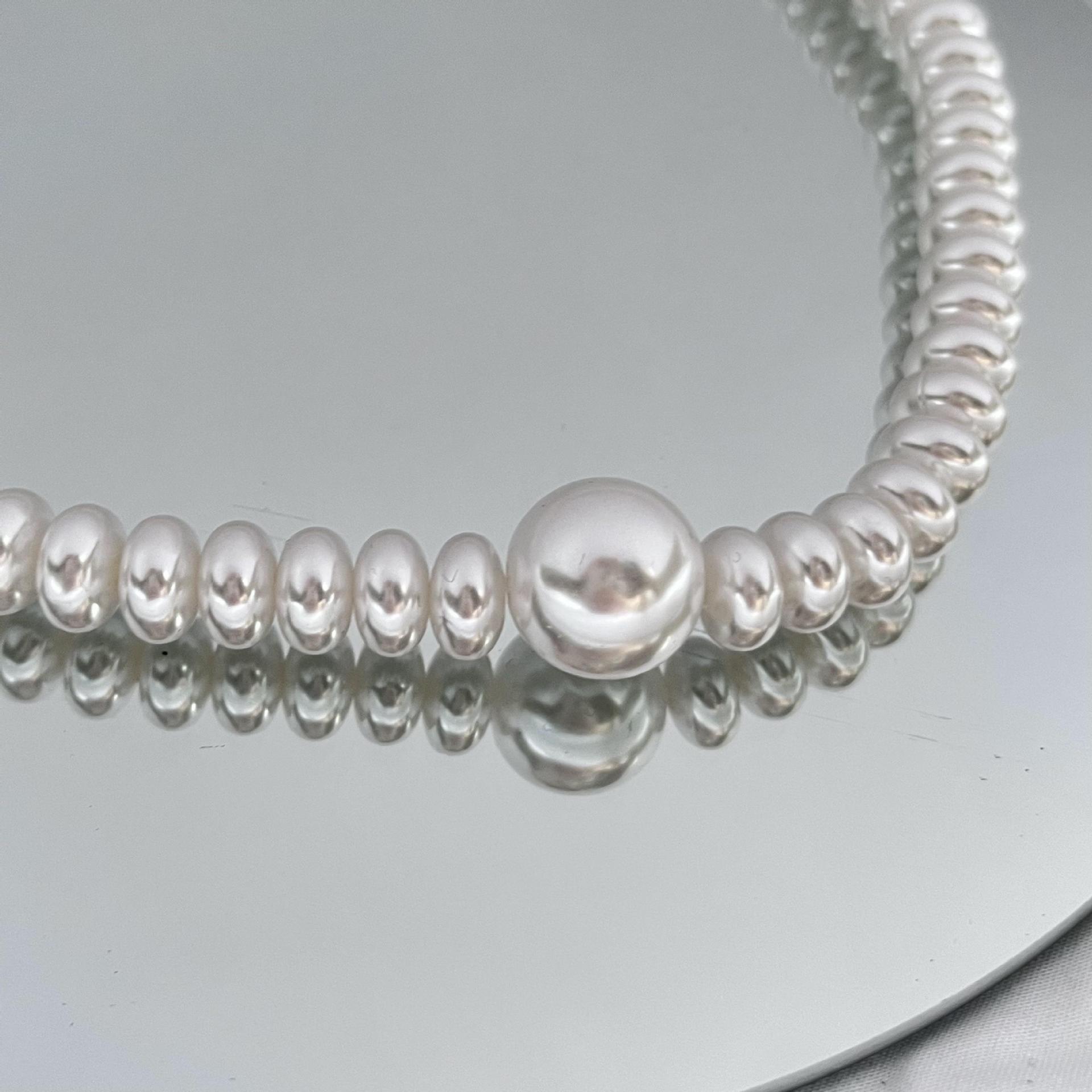 Womenu0027S Simple Style Geometric Imitation Pearl Pearl Necklace Beaded