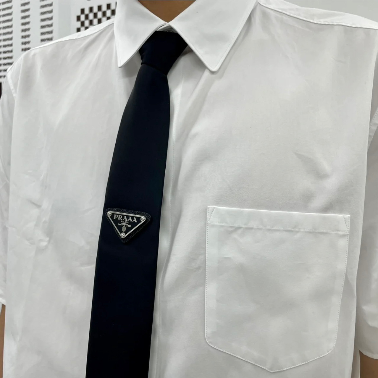 European And American Korean Style Knotted Unisex Casual Matching Suit Shirt Women Trendy Accessories Black Tie_voghion.com
