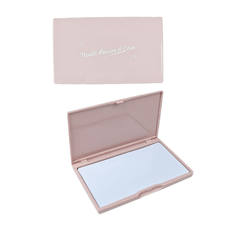 Dispositivo de succión de aguja magnético de bricolaje manual/inserción de aguja magnética/caja de succión de plástico de almacenamiento de aguja de cuentas/caja de succión de aguja rosa