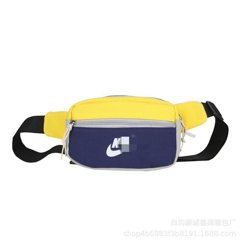 2024 verano nuevo estilo bandolera a juego bolso de pecho para hombres y mujeres bolso diagonal de gran capacidad bolso popular de tela Oxford a juego de color riñonera