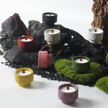 北欧跨境代发室内家居装饰工艺品蜡烛台蜡烛容器 陶瓷香薰蜡烛杯