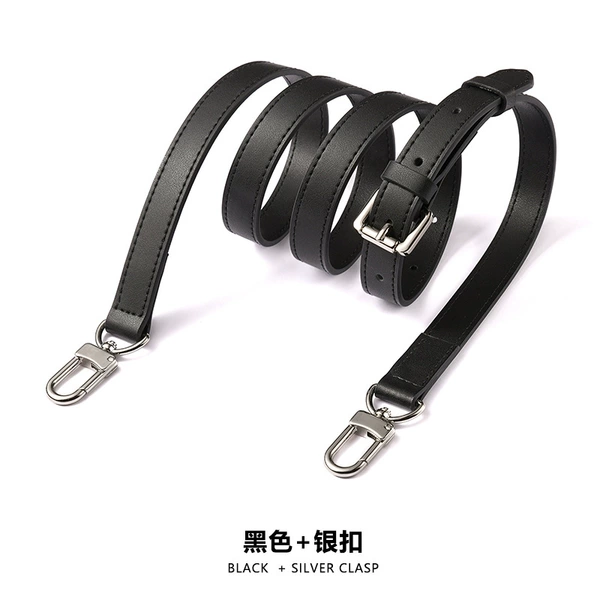 A-28 plain black door buckle silver