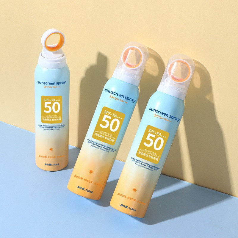 夏の日焼け止めスプレー、防水、防汗、UVカット、高倍率、大学生の必需品、軍事訓練の必需品、卸売|undefined