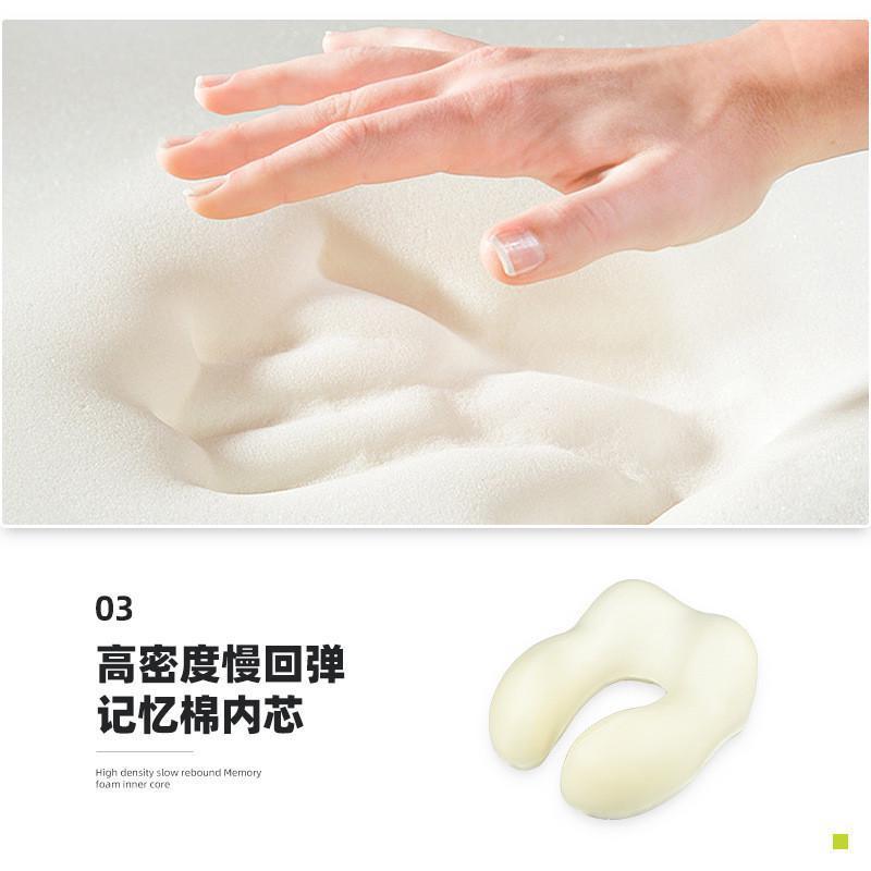 跨境新款带帽u型枕记忆棉户外旅行枕可拆洗连帽便携飞机颈枕批发|undefined