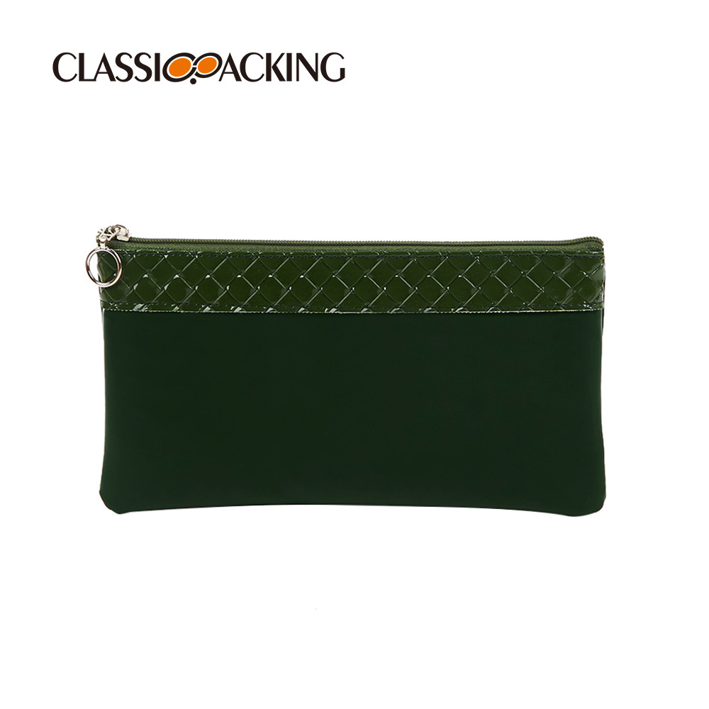 Bolsa de almacenamiento de productos de cuidado de la piel al por mayor de fábrica bolsa de lavado de gran capacidad portátil impermeable bolsa de cremallera de cuero de PVC con logotipo