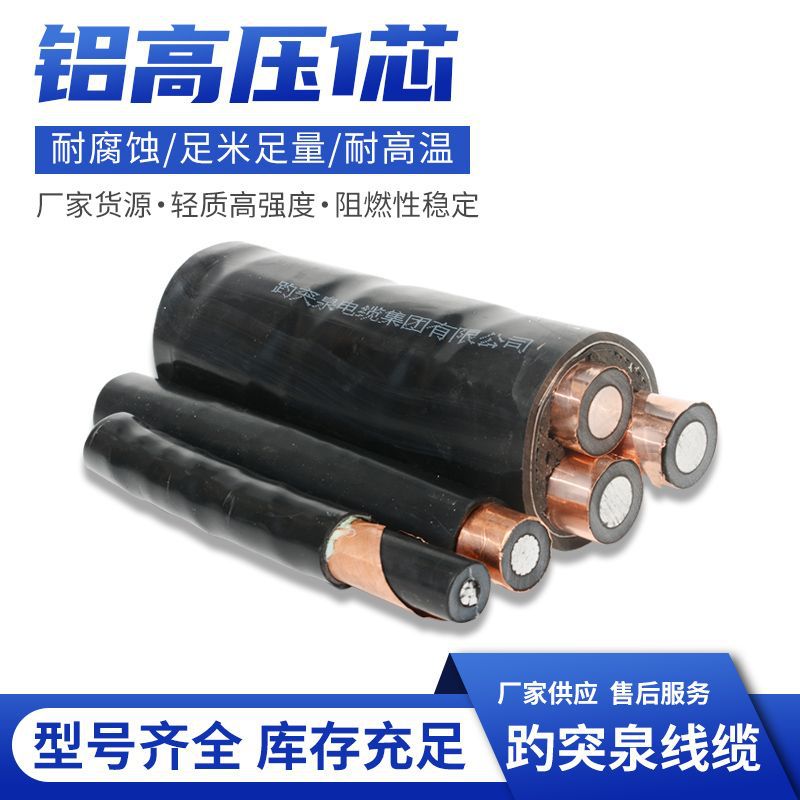 厂家直销 国标铝高压1芯电缆  YJLV低压电缆 电力电缆厂