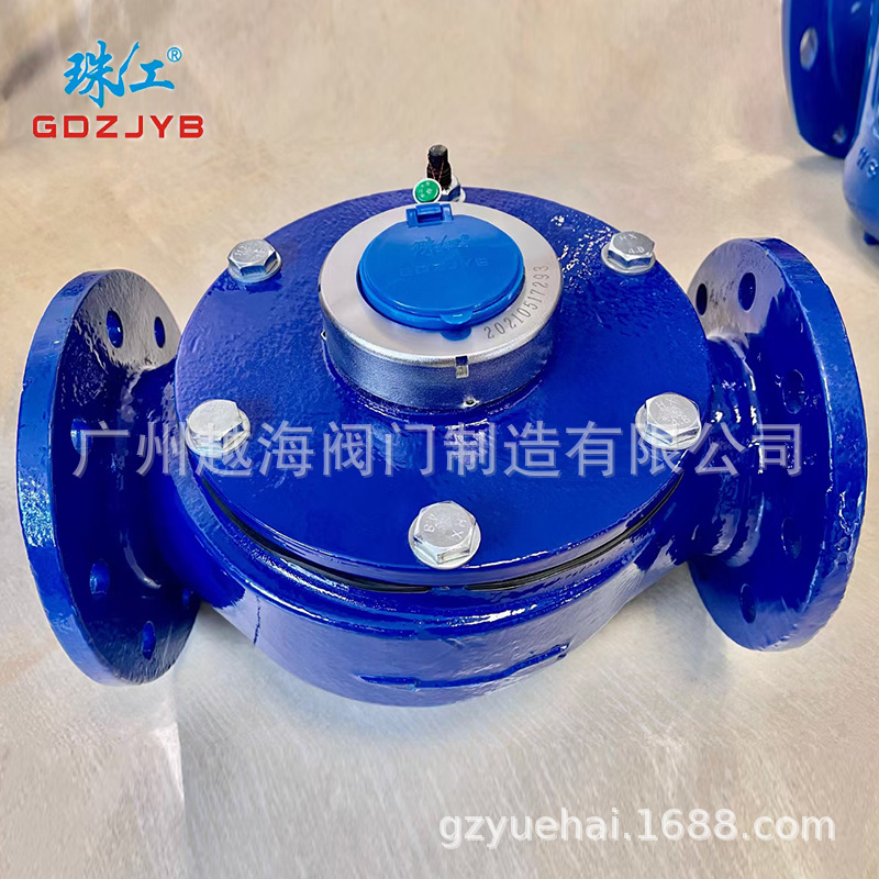 广东珠江水表旋翼式法兰大肚水表工业用南瓜式水表DN80 100 150