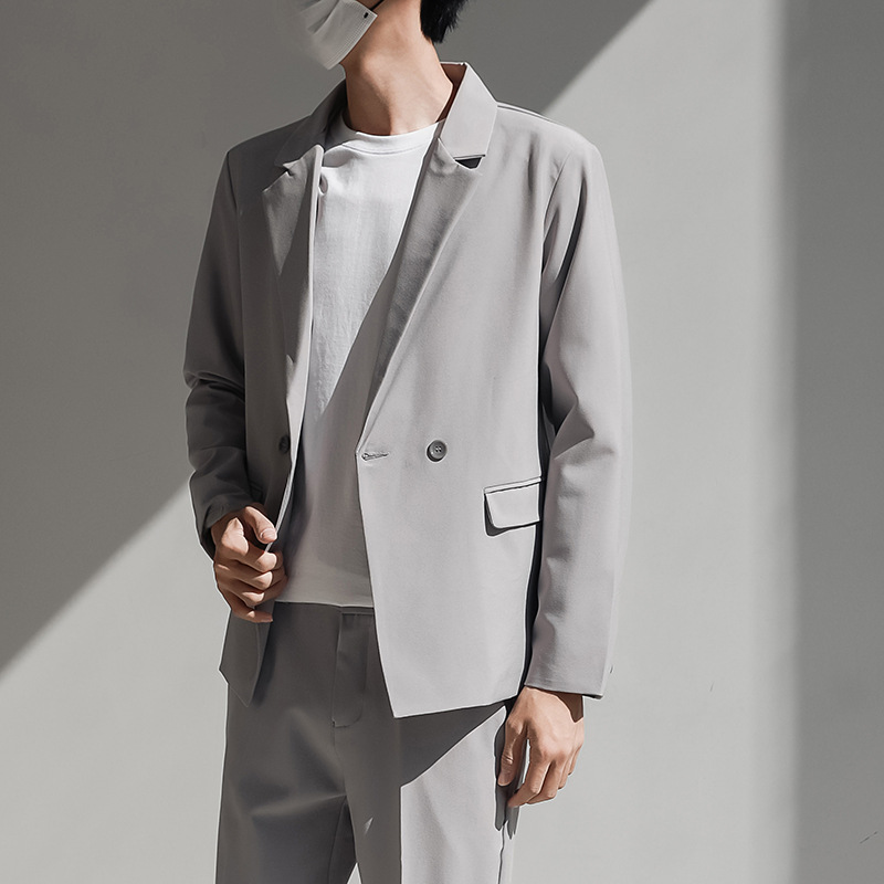 Light gray one-piece suit top