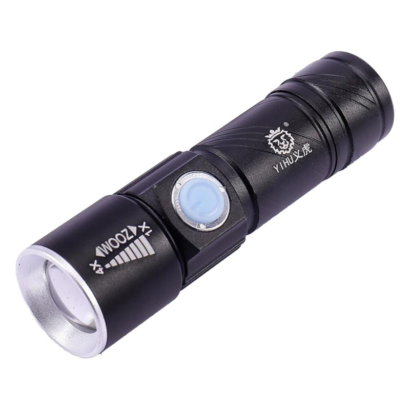 USB recargable linterna de aleación de aluminio batería de litio incorporada a prueba de agua cereza sabor Mesa antigua suelo electrocrómico