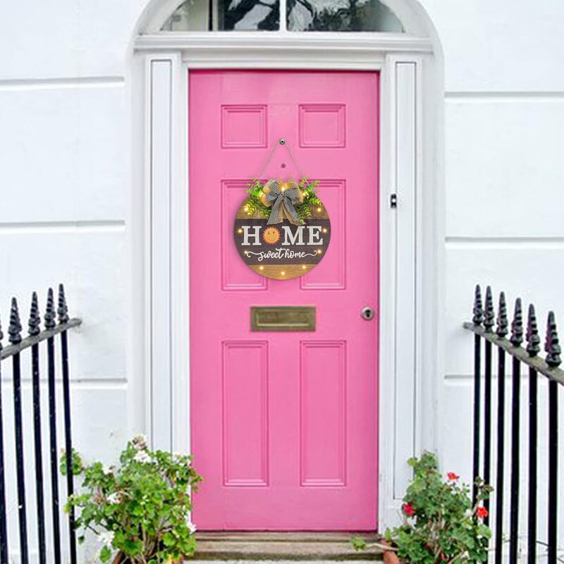 Amazon Farmhouse Front Door Four Seasons Welcome Sign Porch Decoration Country Style Customized