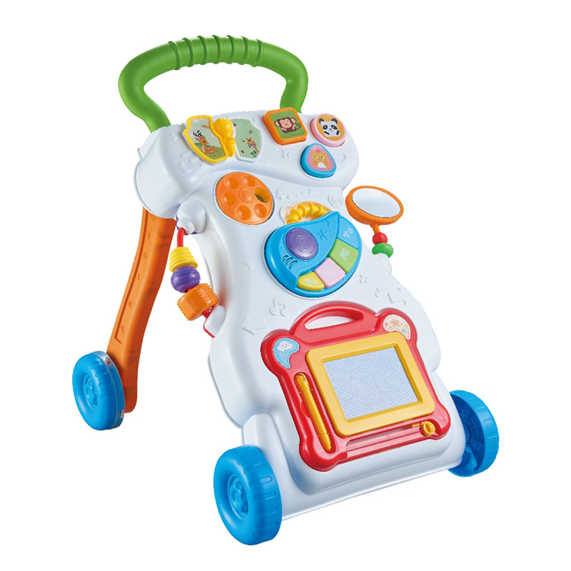 乳幼児用歩行車児童手押し車音楽補助車は、赤ちゃんの子供の車のおもちゃを横転するのを防ぐことができる